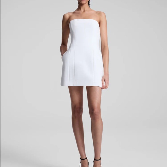 Elsie A.L.C white bridal mini dress